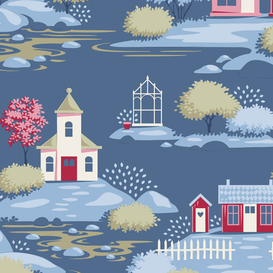 Village Life- Village Blue ** Pre-order, Available Oct 1, 2026 **