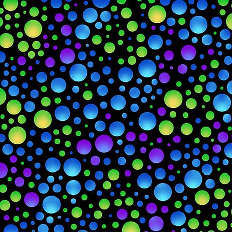 CARNIVALE-DOTS-BLACK/LIME