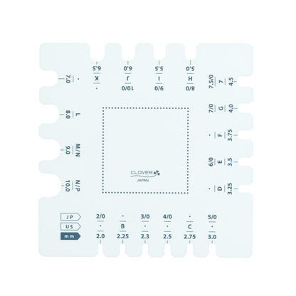 Swatch Ruler and Needle Gauge