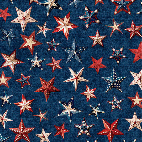 ALL AMERICAN SNOWMAN-STARS-NAVY