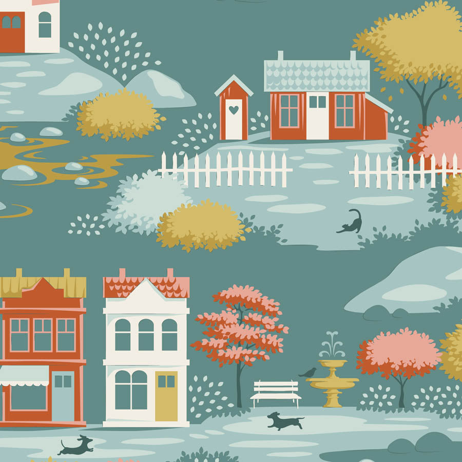 Village Life- Village Teal ** Pre-order, Available Oct 1, 2026 **