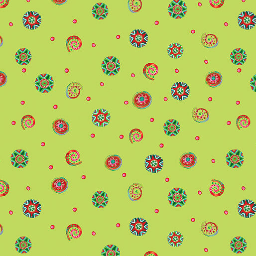 Playful Swirls Lime