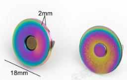 Magnetic Snap 18mm Thin 2pk