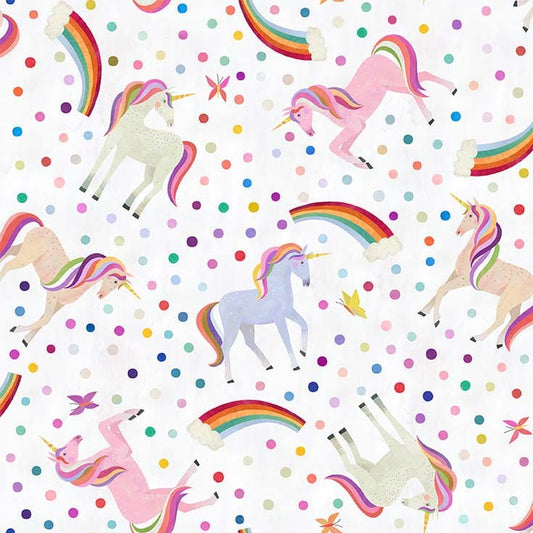 Rainbow Unicorns (White)