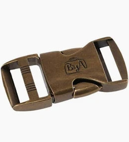 [HAR1-SRB-AB-ONE] Side Release Buckle (Metal) - 1" - Set of One (Antique Brass)