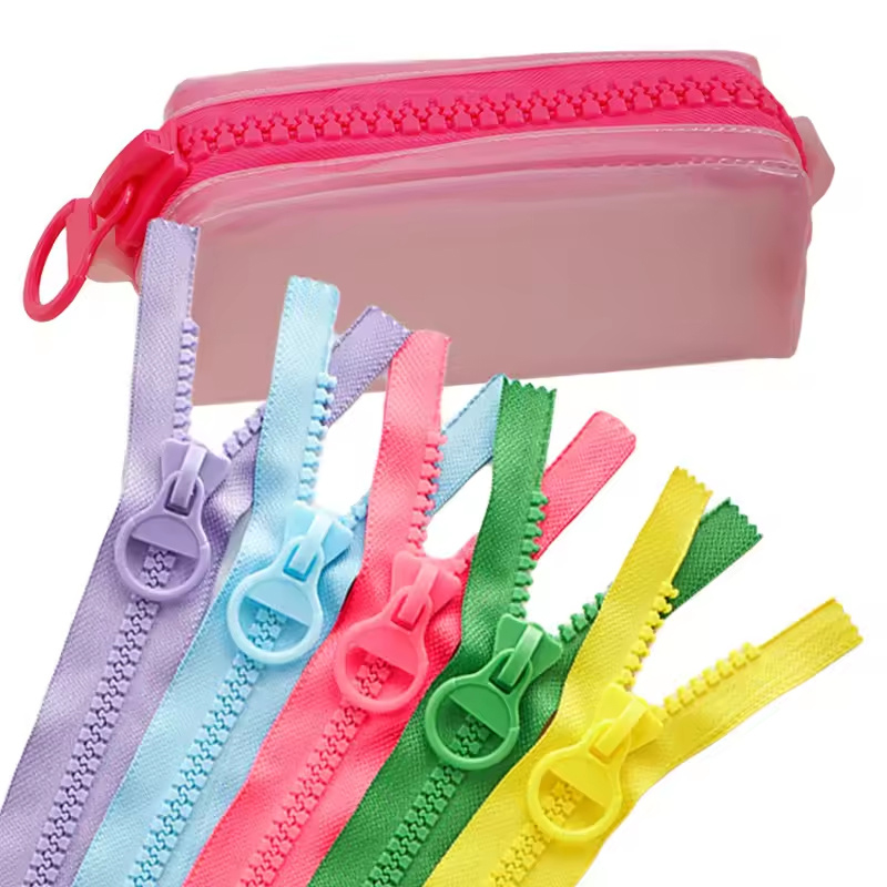 Colorful oversized (#20) Resin Zippers - 10" long