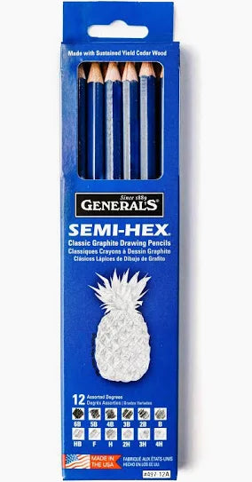 General's Semi-Hex Graphite Pencils