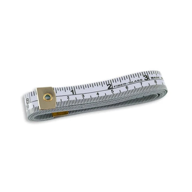 Fiberglass Tape Measure - 60" - Metric/Inches - White
