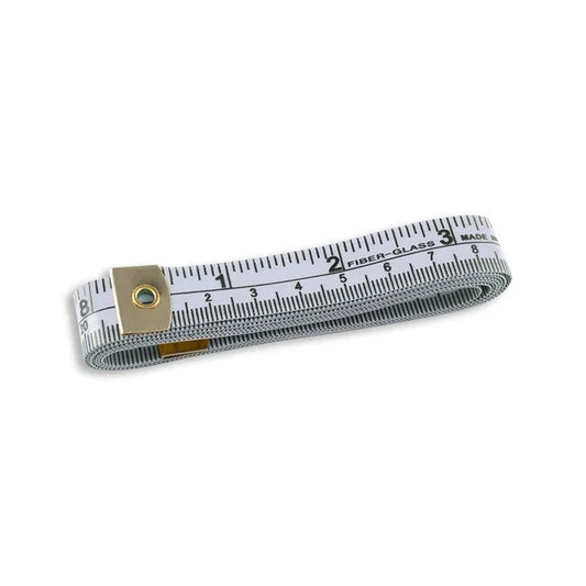 Fiberglass Tape Measure - 60" - Metric/Inches - White