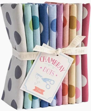 Tilda - Chambray Dots Fat Quarter Bundle (10 pcs)