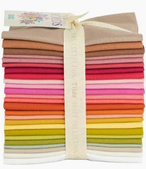 Tilda - Solids Fat Quarter Bundle Warm (25 pcs)