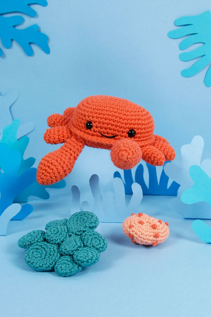 Crab Intermediate Amigurumi Crochet Kit