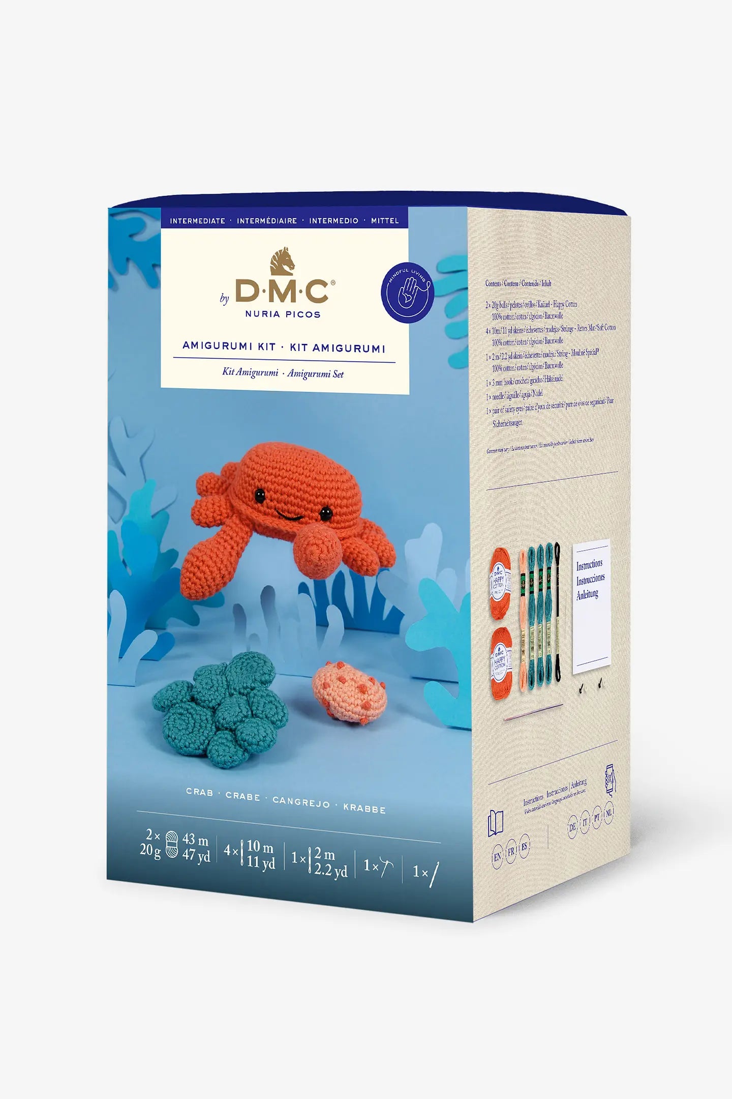 Crab Intermediate Amigurumi Crochet Kit