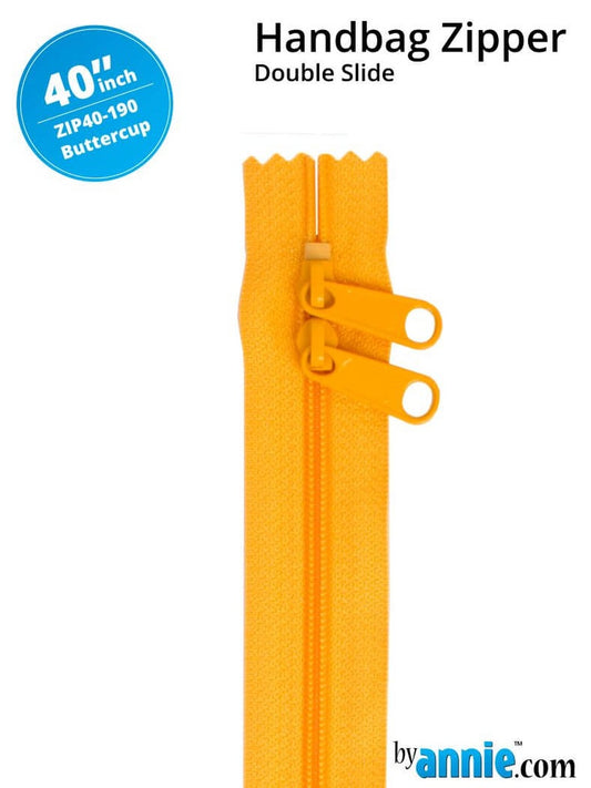 [ZIP40-190] 40" Handbag Zippers - Double Slide (Buttercup)